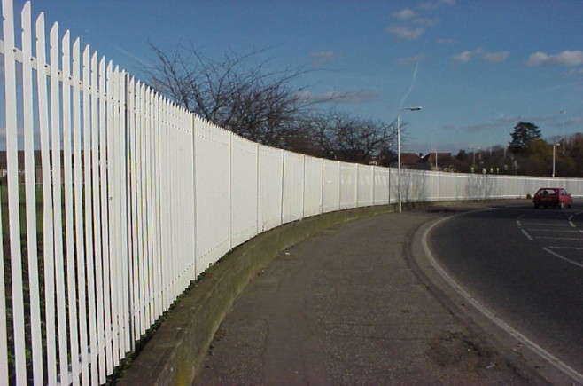 White Palisade Security Fencing Brisbane