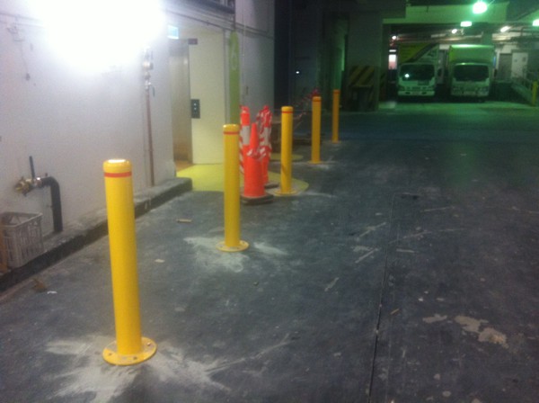 Bolt Down Bollards Brisbane CBD