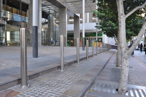 Security Bollards Brisbane Anti Ram Raid Stainless Steel Bollards